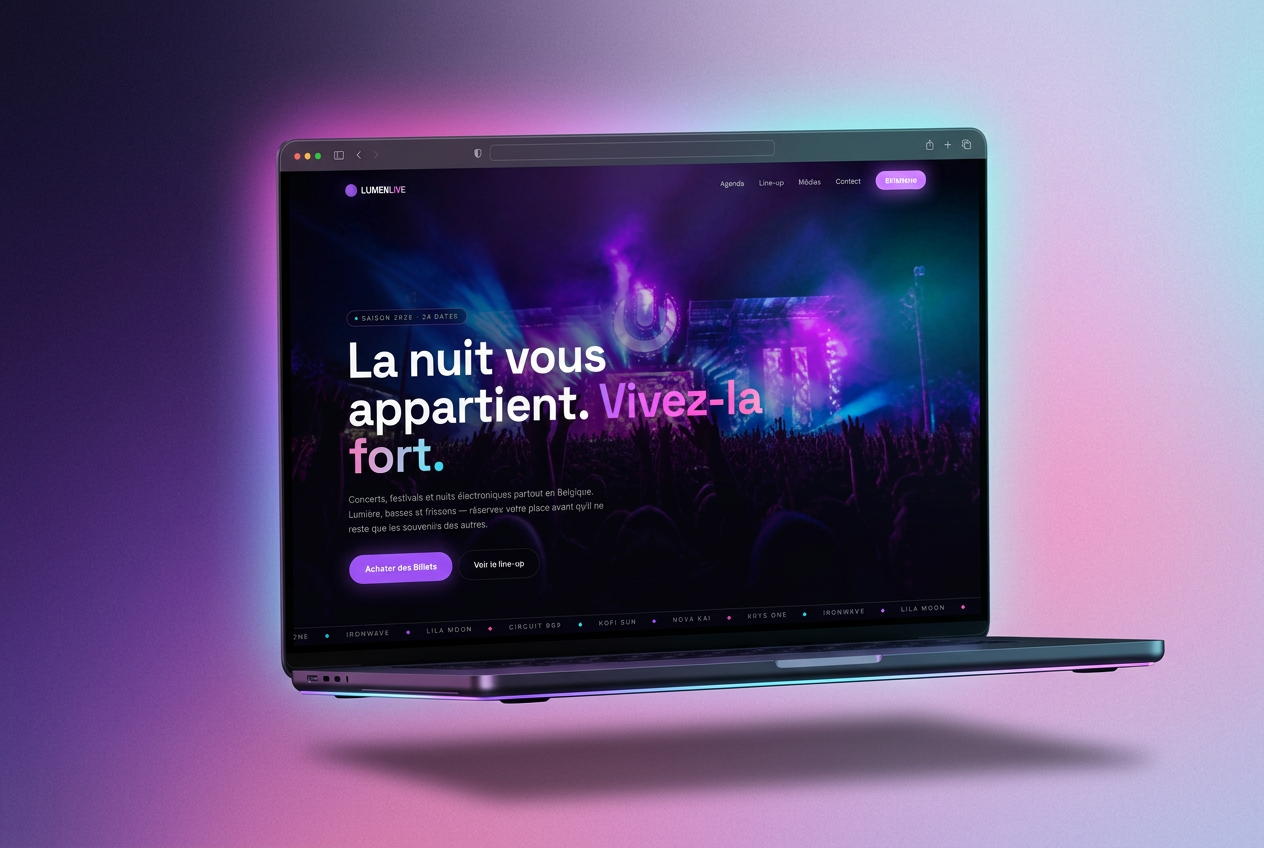 Aperçu du site LumenLive